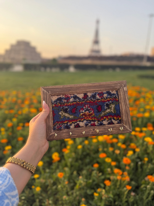جا کلیدی چوبی شش قلاب